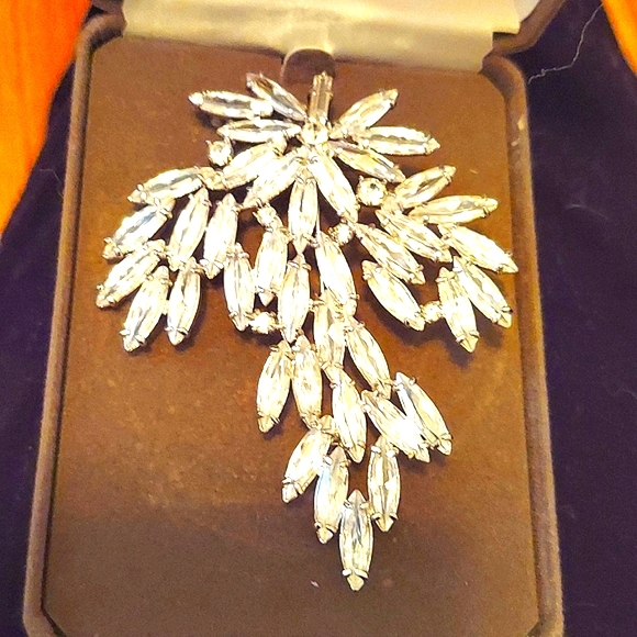 Nolan Miller HUGE Rhinestone Brooch